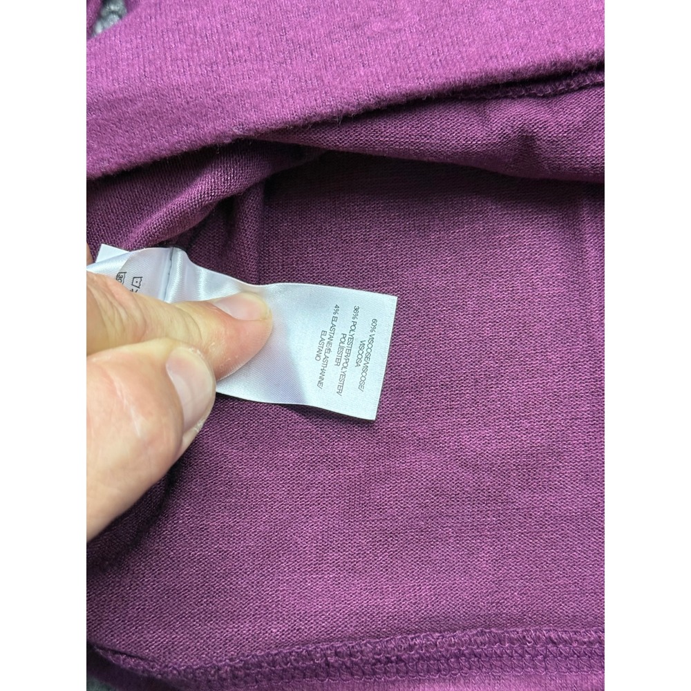 Lucky Brand Womens XXL Potent Purple Long Sleeve Crew Neck Pullover Top 7W07008 - Picture 8 of 9